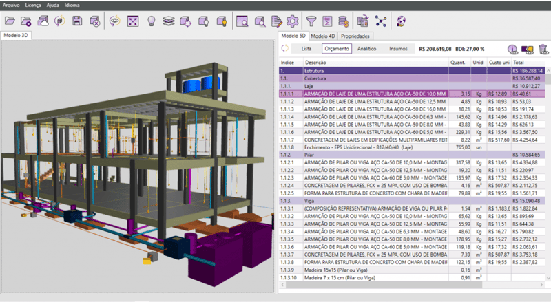 Bim 5D: uma nova forma de realizar o orçamento de obras